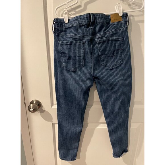 American Eagle next level stretch high rise cropped jeggings 10S - Picture 3 of 6